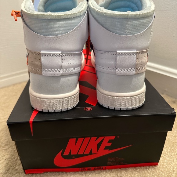 Nike Air Jordan 1 High x Off-White Euros White Europe Exclusive Size 7.5 - Picture 4 of 7